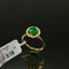 Natural Emerald and Diamond Gold Ring
