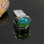 Natural Opal and Black Diamond Men Ring