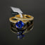 Natural Tanzanite and Diamond Gold Ring