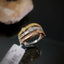 Diamond 3-Toned Gold Ring