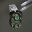 Natural Beryl and Red Diamond Men Ring