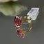 Natural Pink Topaz Gold Ring