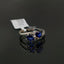 Natural Sapphires and Diamond White Gold Ring