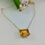 Natural Citrine Gold Necklace