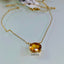 Natural Citrine Gold Necklace