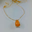 Natural Opal Gold Necklace