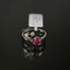 Pink Moissanite and Diamond Two-Tone Gold ring