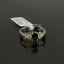Natural Tsavorite and Diamond Two-Tone Gold Ring