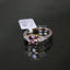Natural Spinel and Diamond Two-Tone Gold Ring