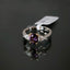 Natural Spinel and Diamond Two-Tone Gold Ring