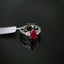 Natural Ruby and Diamond Two-Tone Gold Ring