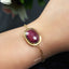 Natural Ruby Gold Bracelet