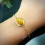 Natural Opal Gold Bracelet