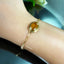 Natural Yellow Sapphire Gold Bracelet