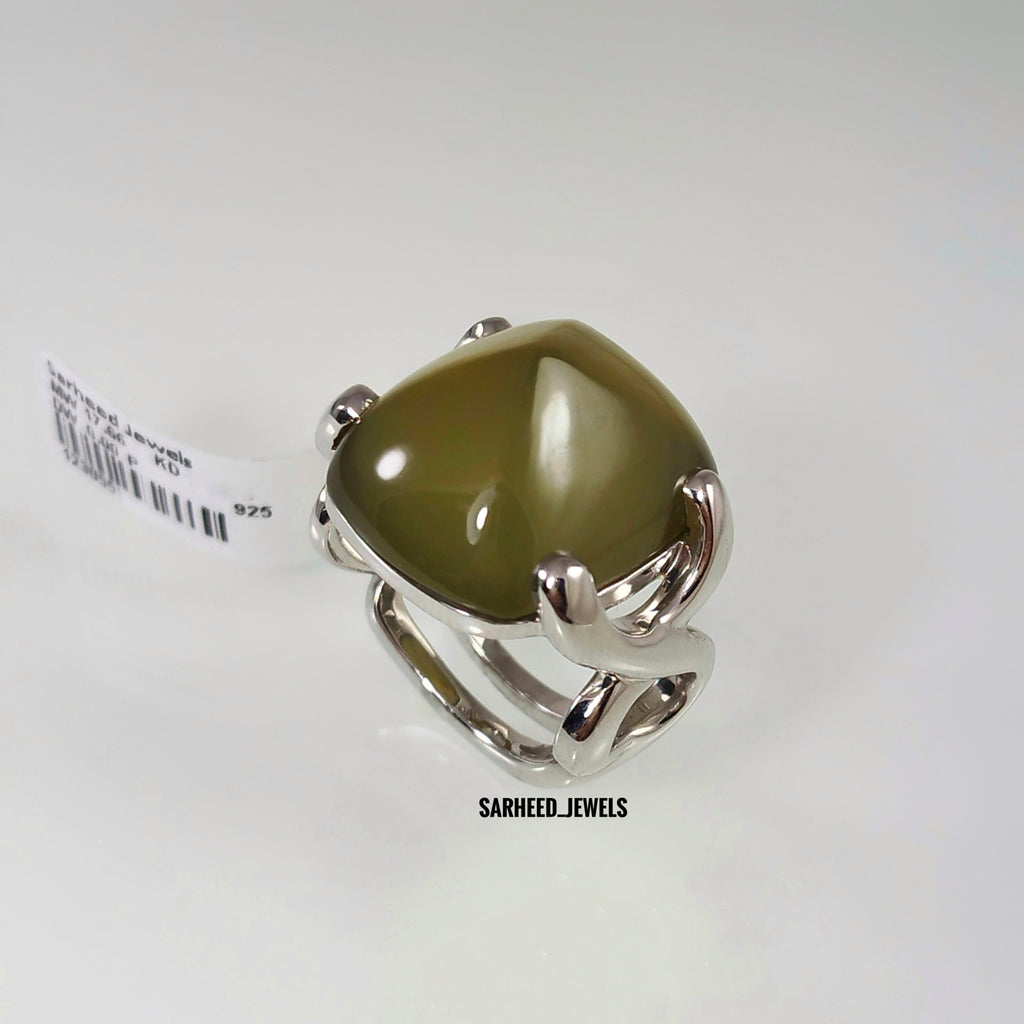 Natural Idocrase Men Ring