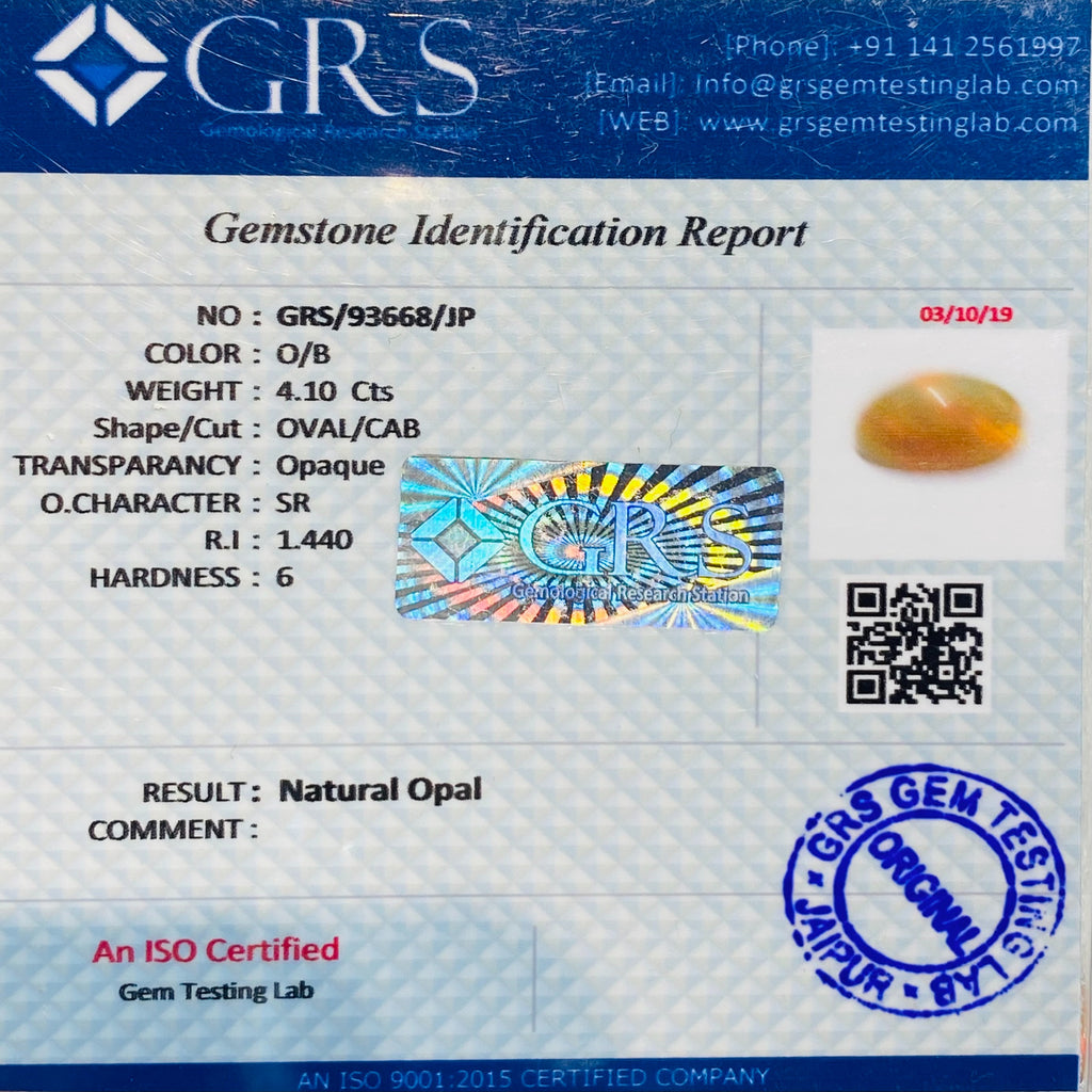 Natural Opal - 4.10 Cts.