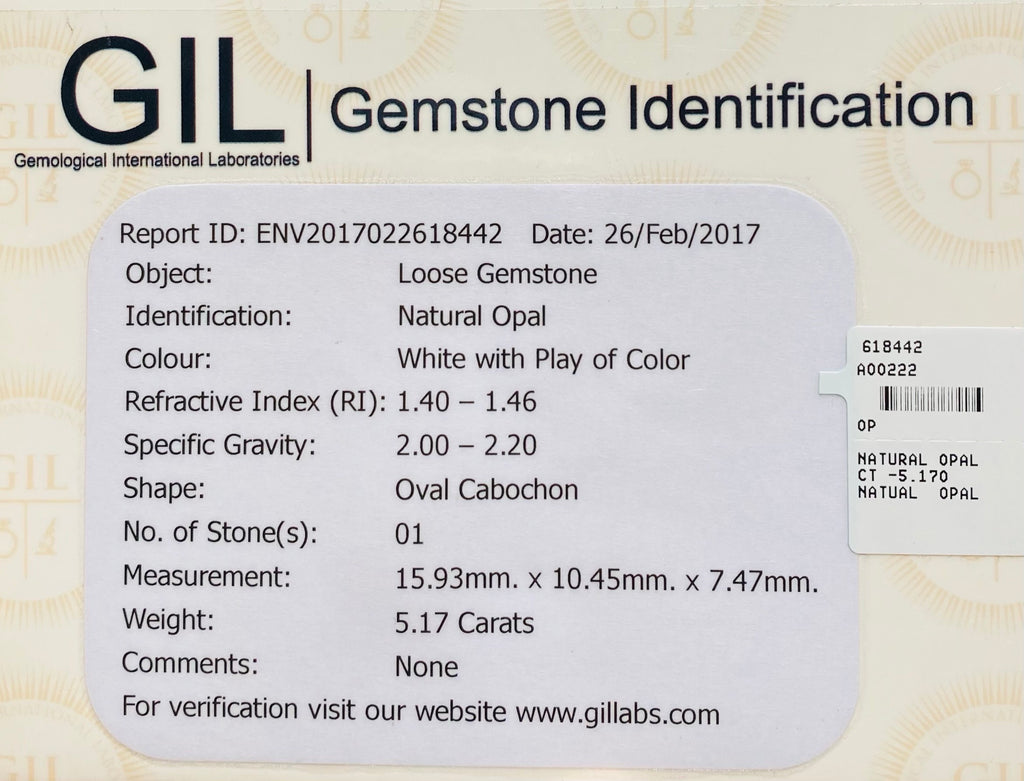 Natural Opal - 5.17 Cts.