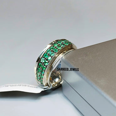 Natural Emerald Men Band