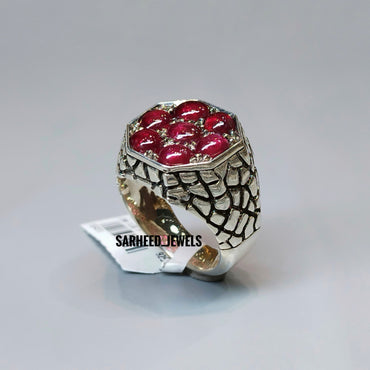 Natural Rubies Men Ring