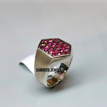 Natural Rubies Men Ring