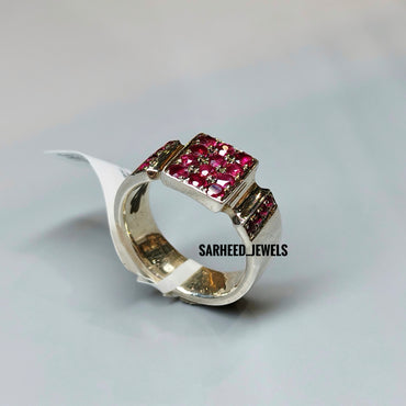 Natural Rubies Men Ring