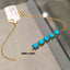 Natural Turquoise Gold Bracelet