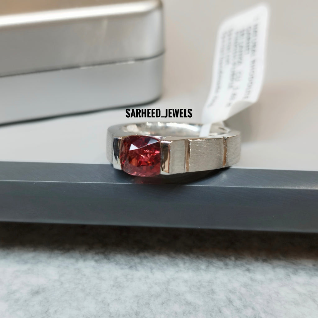 Bezel set Garnet Ring - deJonghe Original Jewelry
