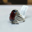Natural Almadine Garnet Men Ring