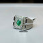 Natural Emerald And Diamond Men Ring