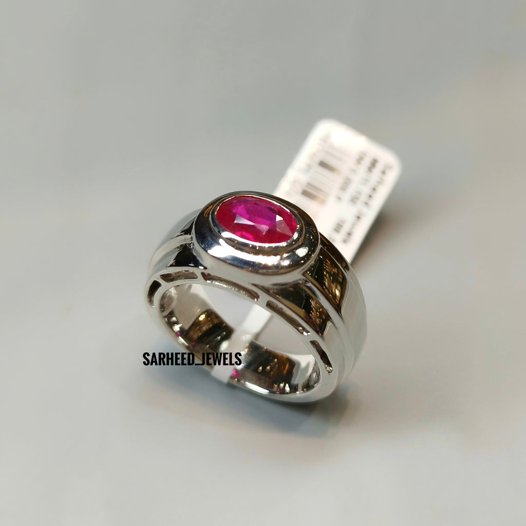 Natural Ruby Men Ring