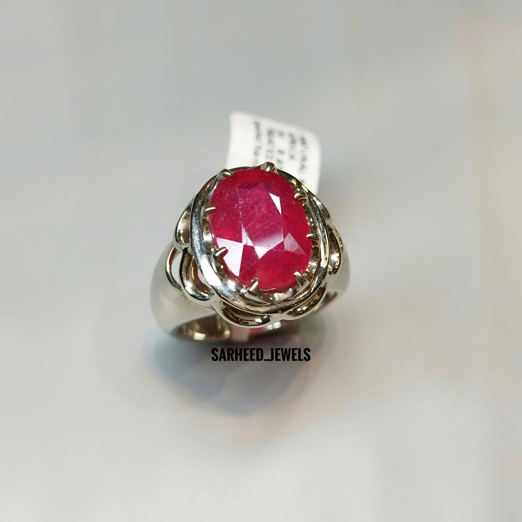 Natural Ruby Men Ring