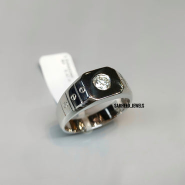 Diamond Platinum Men Ring