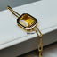 Natural Citrine Gold Bracelet