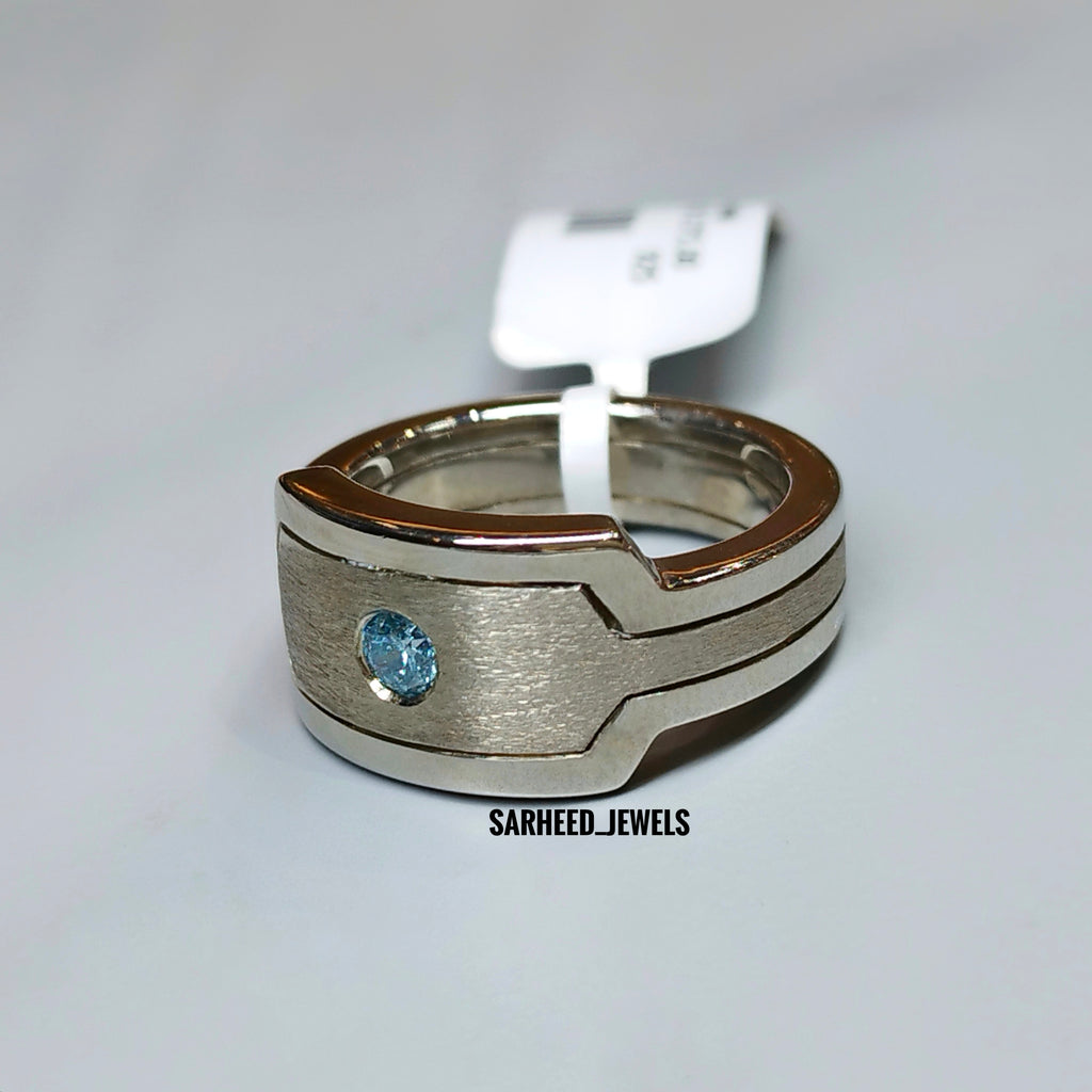Blue Diamond Men Ring