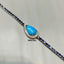 Natural Turquoise, Sapphires and Diamond Gold Bracelet