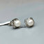 Cultured Pearl and Diamond Gold Studs