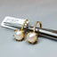 Cultured Pearls and Diamond Gold Earrings