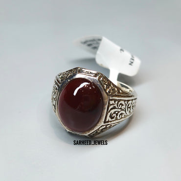 Natural Agate Men Ring