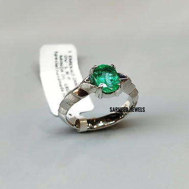 Natural Emerald Men Ring