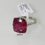 Natural Rubellite Tourmaline and Diamond Gold Ring