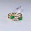 Natural Emerald and Diamond Gold Ring