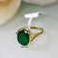 Natural Emerald Gold Ring