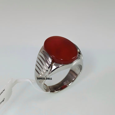 Natural Agate Men Ring