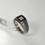 Natural Sapphire and Diamond Men Ring