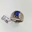 Natural Sapphire and Diamond Men Ring