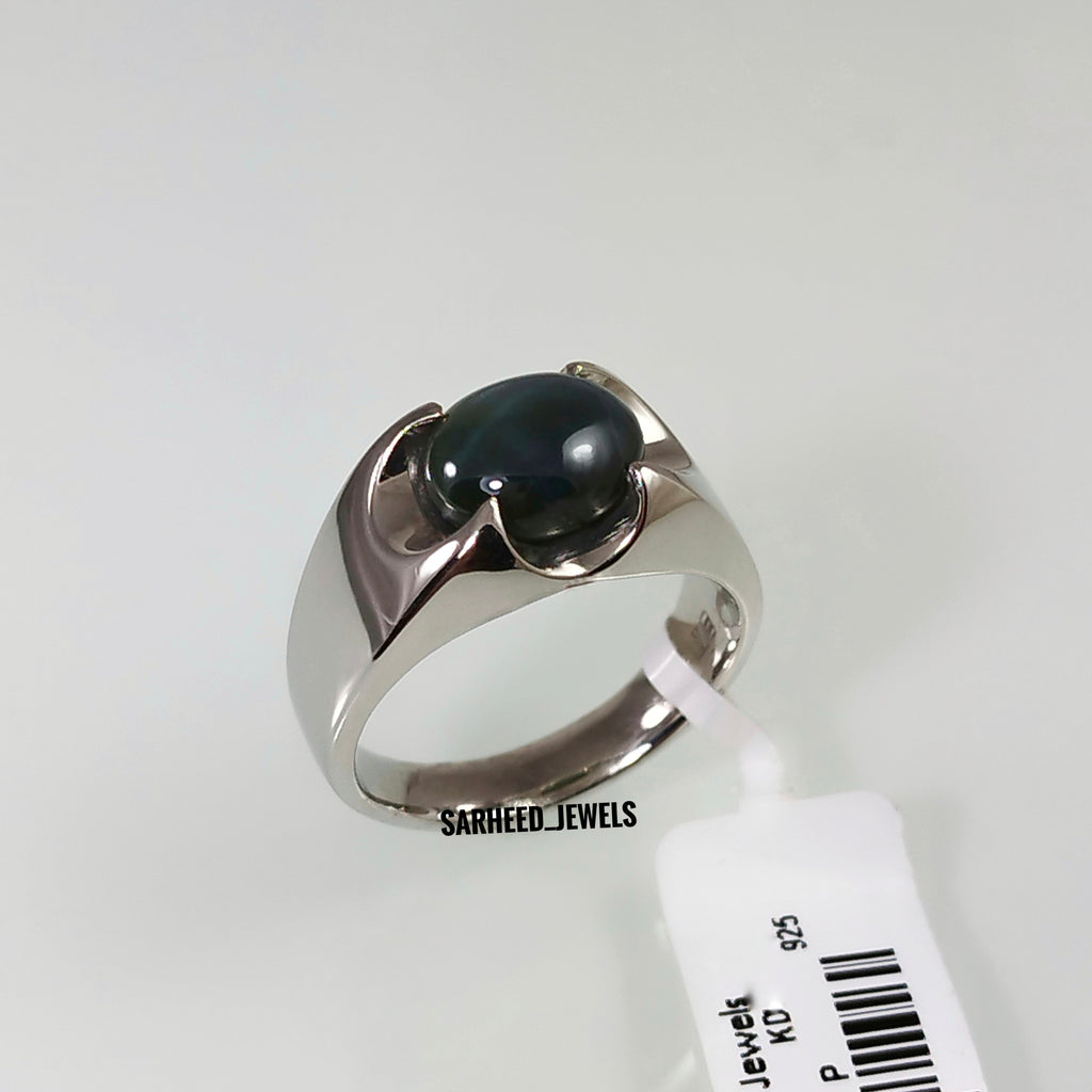 Natural Star Sapphire Men Ring