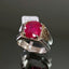 Natural Ruby and Brown Diamond Men Ring