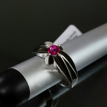 Un-heated Ruby Men Ring