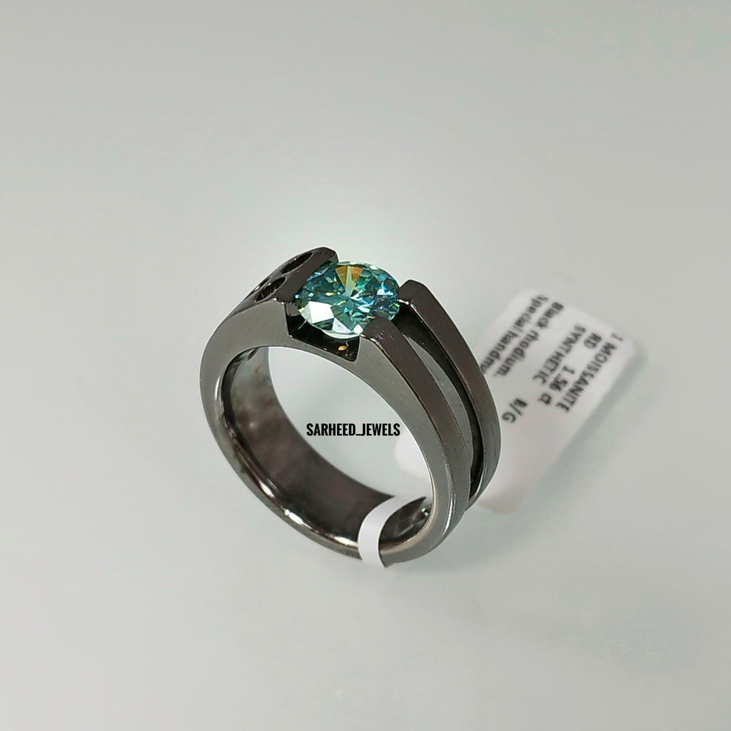 Moissanite Men Ring