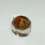 Natural Agate and Cubic Zircon Men Ring